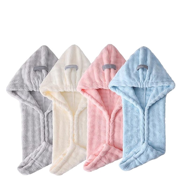 Nuevo gorro de secado de pelo grueso, toalla de secado de pelo de secado rápido para mujer, turbante, gorro de ducha