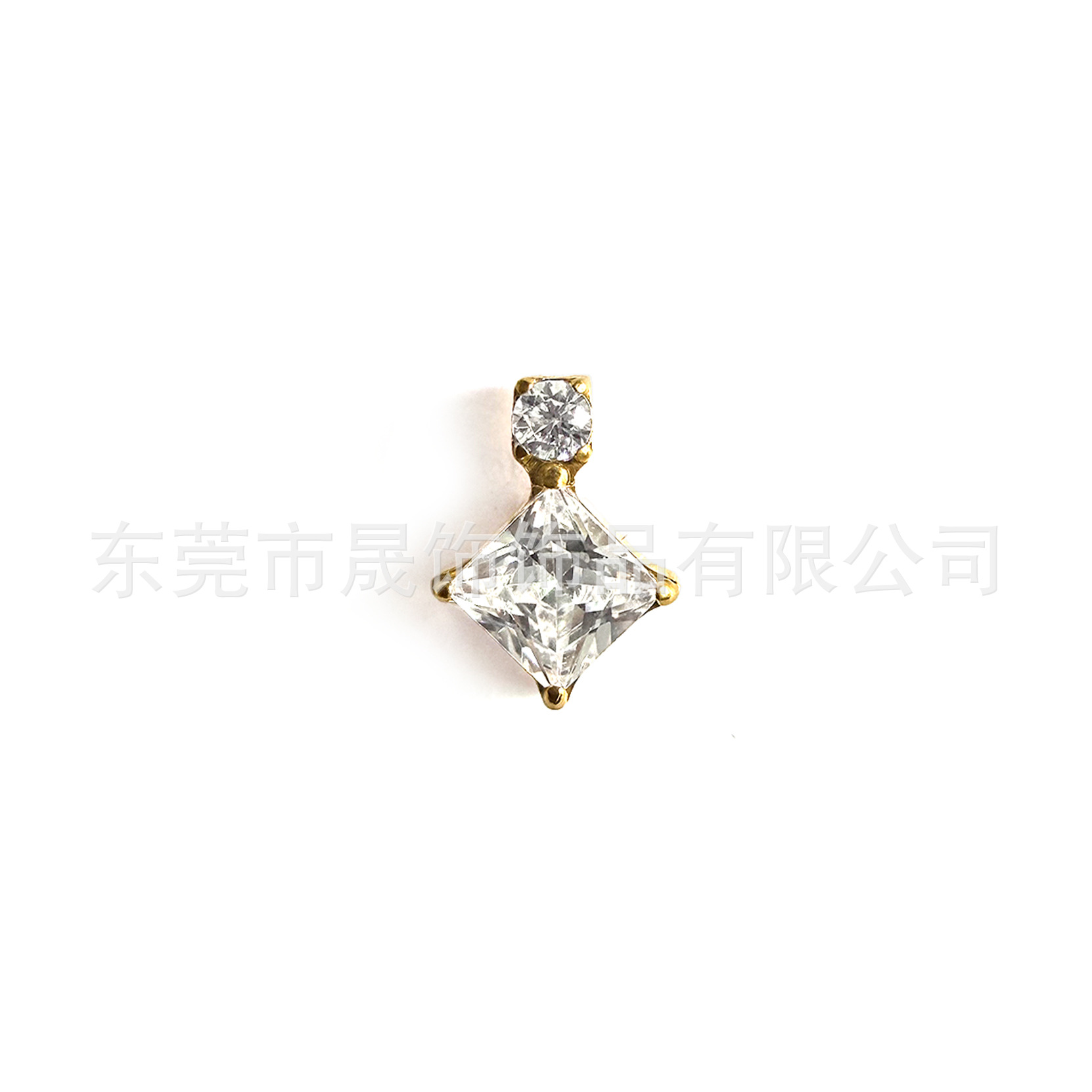 F136 Titanium 方 Cubic Zirconia Ear Stud Labret Stud Helix Cartilage Stud G23 Implant Grade Titanium 内牙 Piercing Jewelry 厂家