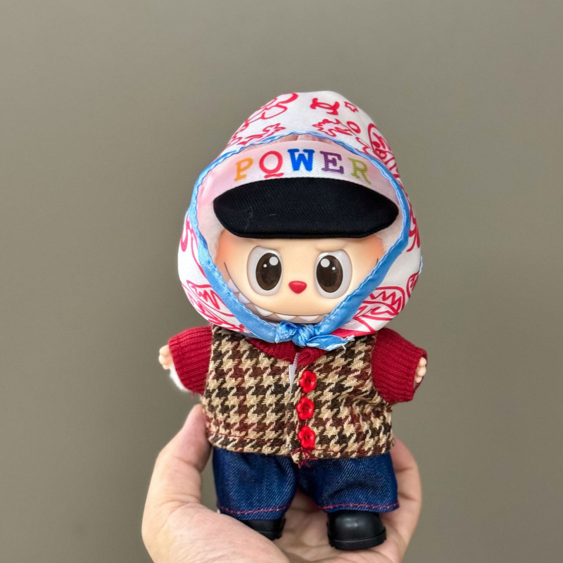 仅衣服适用于拉布布娃衣一二三代搪胶玩偶挂件公仔可穿圣诞娃衣套|undefined