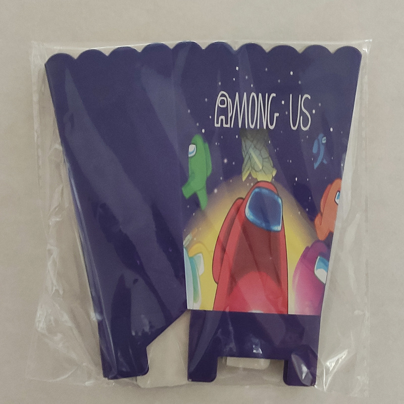 Espacio Hombre Lobo matar ammongus partido decoración suministros juego fiesta de cumpleaños de los niños vajilla traje Placa de papel de fábrica