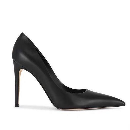 European and American Foreign Trade Fashion Stiletto Pointed-Toe Comfortable Slim-Fit Women's High-Heeled Shoes, Sizes 35-47, Comfortable High-Heeled Single Shoes