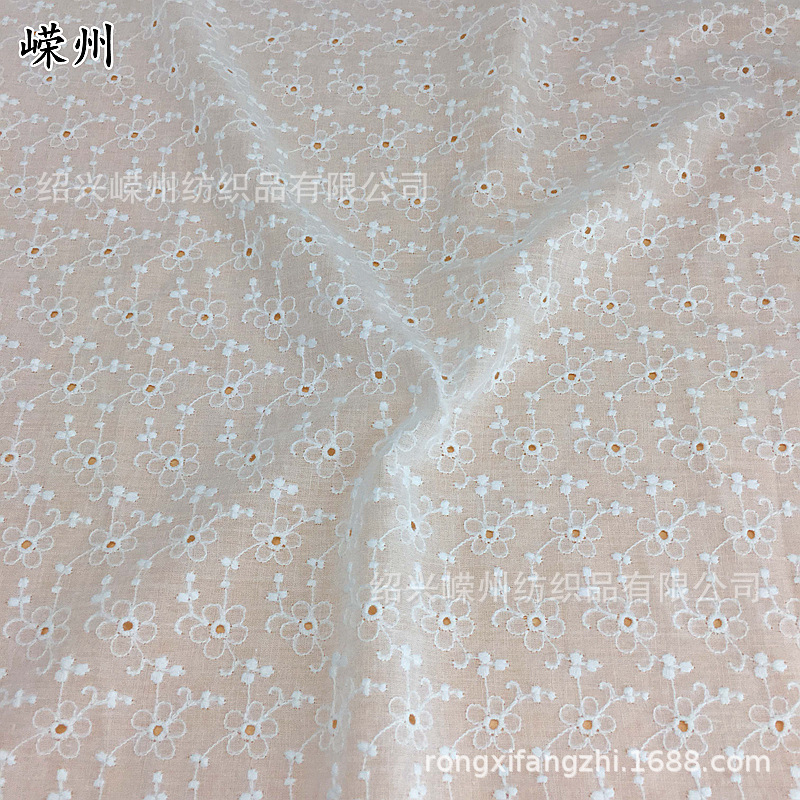 Factory Direct Supply Cotton Small Flower Embroidery Fabric Large Machine Embroidery Girls Dress Mesh Embroidery Fabric Factory Direct Supply Cotton Small Flower Embroidery Fabric Large Machine Embroidery Girls Dress Mesh Embroidery Fabric