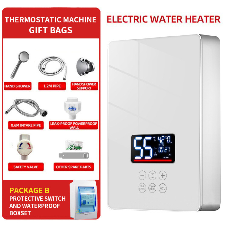国境を越えたインスタント電気温水器 110V 家庭用インスタント加熱小型シャワーインテリジェント恒温バス省エネ|undefined