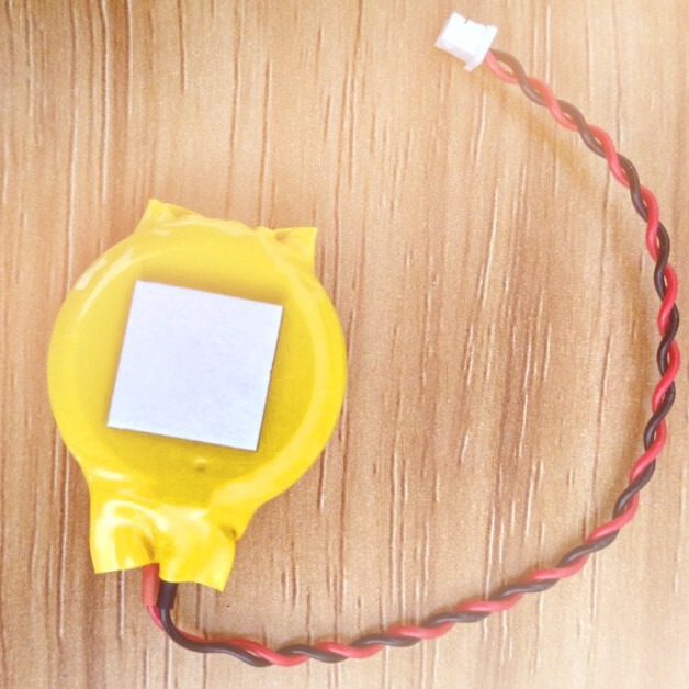 智能感应发光杯电池CR2450带线电池 2450焊线带插头电池