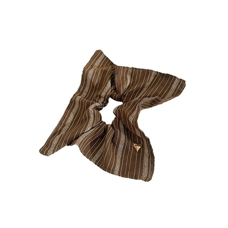 Cuerdas de cabeza cuadradas 2025 nuevas líneas retrógradas de alto nivel anillo de pelo de intestino grueso banda de goma duradera adornamiento para el cabello