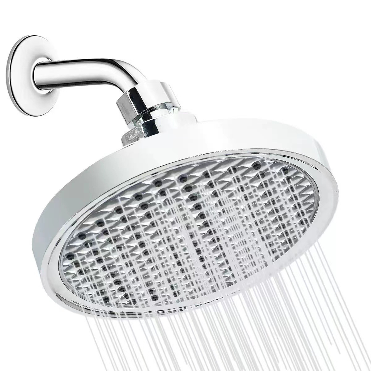 Comercio transfronterizo de 6 pulgadas boquilla de ducha de ducha presurizada boquilla de ducha galvanizada completa boquilla de ducha de ducha pequeña cabeza de ducha baño baño