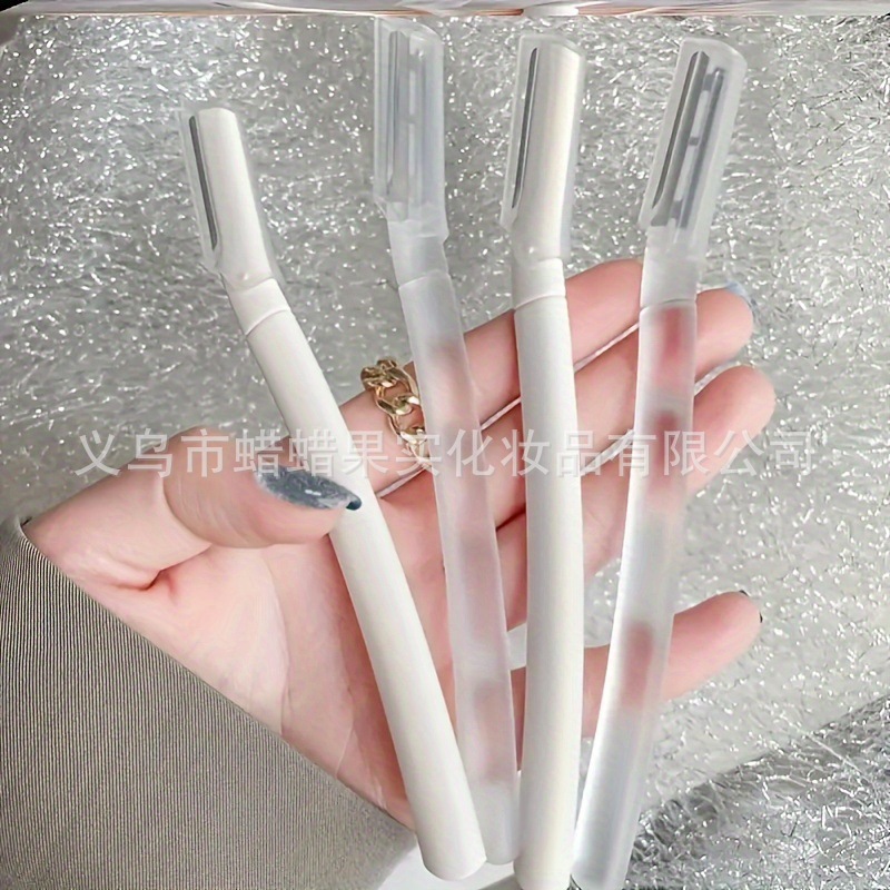 Cross-Border Transparent Eyebrow Trimmer Set Stainless Steel Eyebrow Razor Macro Blade Beginner Eyebrow Trimmer Beauty Tool