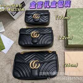 原厂Marmont爱心中号马蒙包G波浪纹大容量斜挎链条女包单肩腋下包