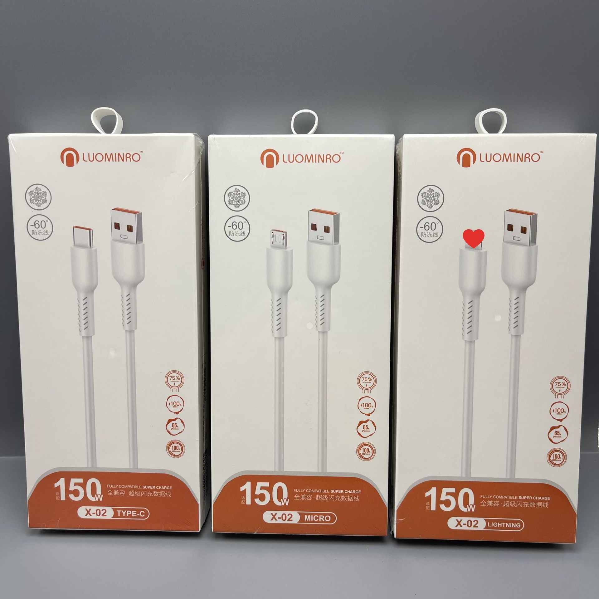 LUOMINRO marca 120W teléfono móvil cable de datos de alta potencia totalmente compatible con el flash de carga teléfono móvil cable de carga rápida fabricante