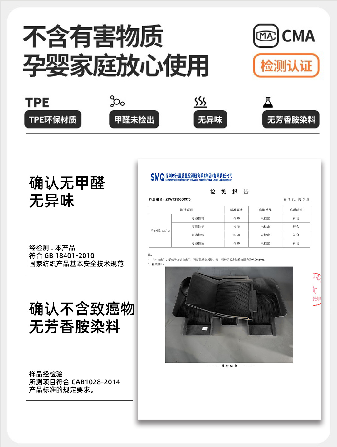 Tpe Car Door Sill Mats, Custom-Fit, Full Coverage, Thickened, High Wear Resistance, Non-Slip Carpet Mats, Tpe Automotive