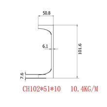Ӣ˲CH102x51x10И׼BSEN10025-1CеO