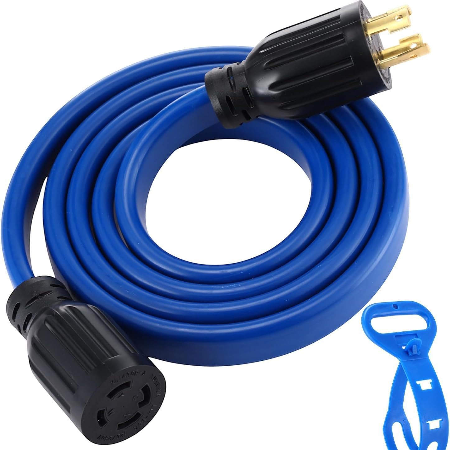 30 安培发电机延长线 兼容 NEMA L14-30P/L14-30R 10 号扁平发电