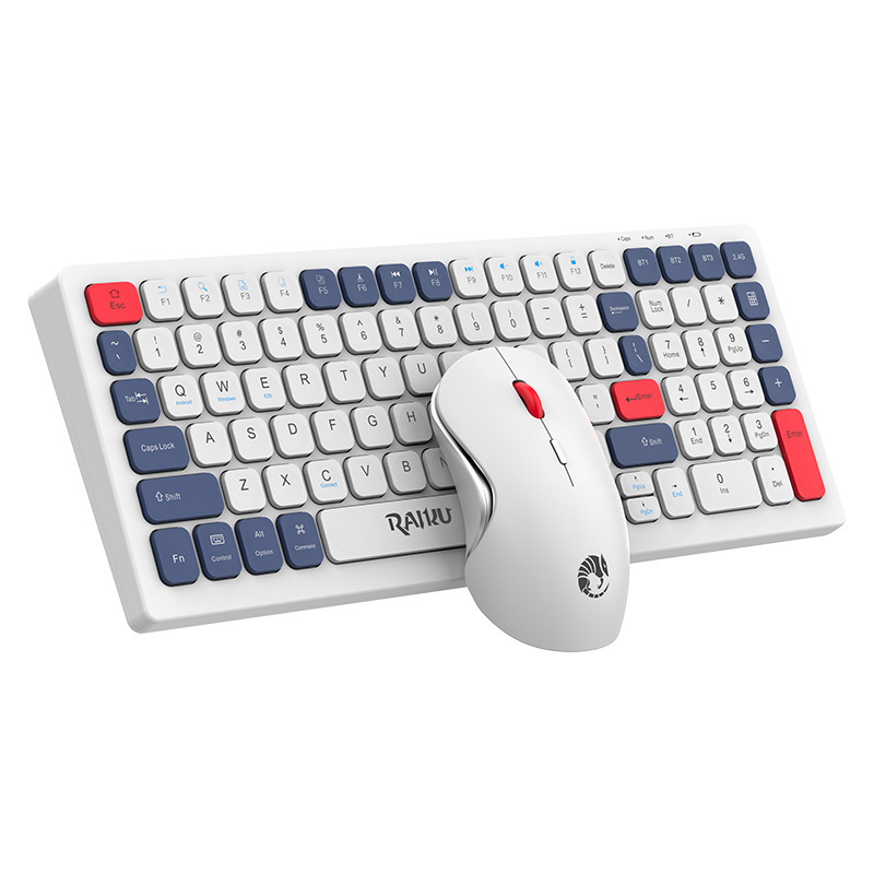 RAIKU Leikui R906 ワイヤレス キーボードとマウス セット 3 色 2.4G + Bluetooth デュアルモード ワイヤレス キーボードとマウス セット|undefined