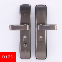 防盗门面板把手家用不锈钢 流线型双拉簧加厚门拉手大门锁具配件