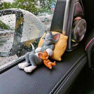 Tom and Jerry Car Ornaments Tom Jerry Car Ornaments Cartoon Car Interior Decorations Cute Desktop Dolls