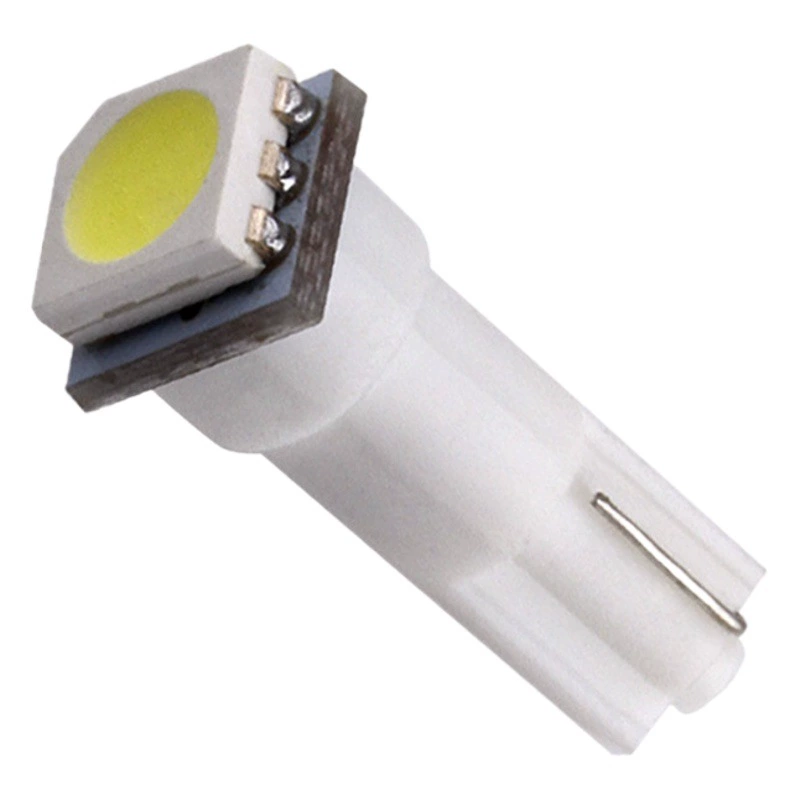 Светодиодная лампа для приборной панели автомобиля T5 5050 1SMD, центральная лампа управления, сигнальная лампа для мотоцикла, указатель поворота