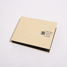 新款横版活页夹黑色自粘内页高档特种纸烫金相册DIY黏贴式影集