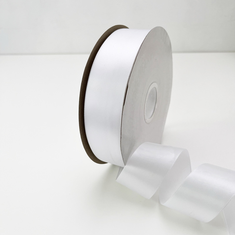 0.6-4CM 표백 리본 1CM 롤 케이크 꽃 포장 리본 인쇄 로고 폴리 에스테르 이우 액세서리
