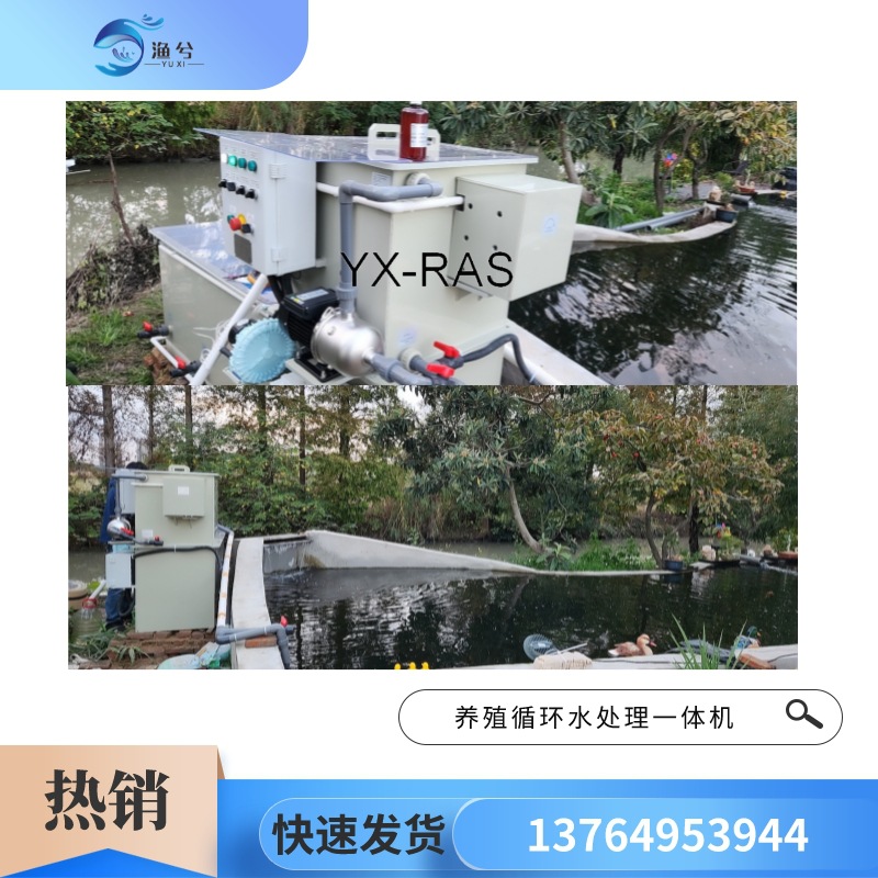 锦鲤池微滤生化过滤一体机微滤机水产养殖过滤器循环杀菌过滤系统