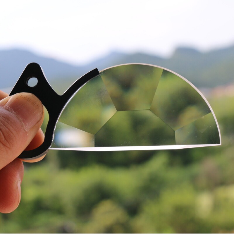 Handheld Split Focus Foreground Multi-Faceted Mirror Special Effects Half Kaleidoscope Prism Filter Dslr Photography Camera Accessory
