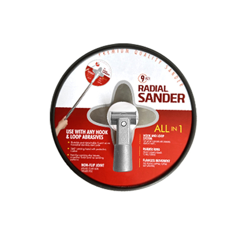 Marco de arena universal de disco, autoadhesivo, masilla pulida de 9 pulgadas, artefacto, marco de papel de arena autoadhesivo redondo, pared giratoria universal