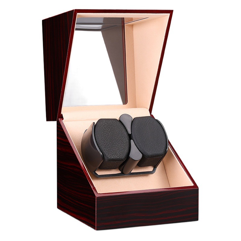 Reloj automático Shaker Doble posición de reloj caja de almacenamiento de reloj mecánico del hogar titular giratorio al por mayor