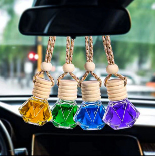 Car Perfume Pendant Car Aromatherapy Bottle Fragrance Tablets Home Indoor Long-Lasting Perfume Light Fragrance Exquisite and Compact