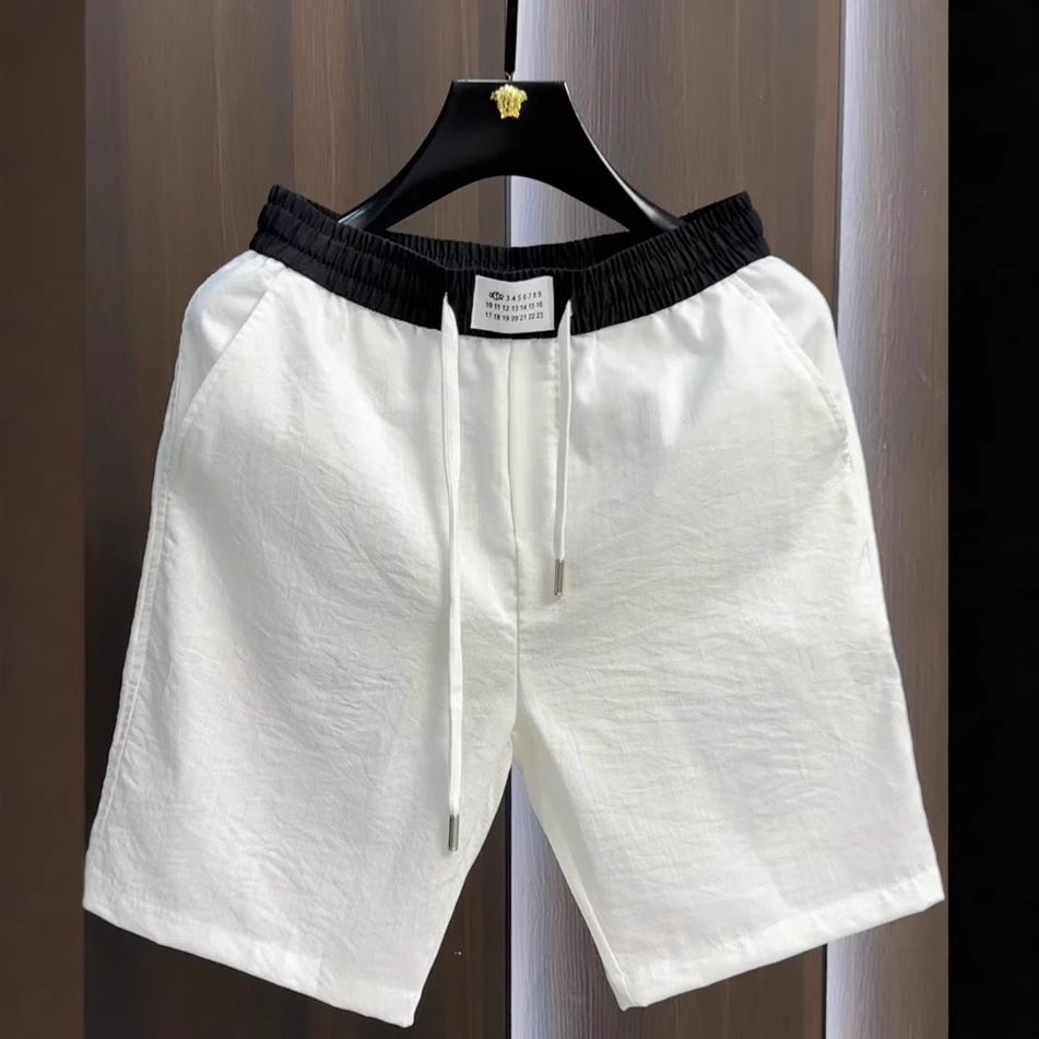 Summer New Casual Shorts Solid Color Versatile Men's Shorts Casual Pants Sports Loose Summer Quick-Dry Men's Shorts