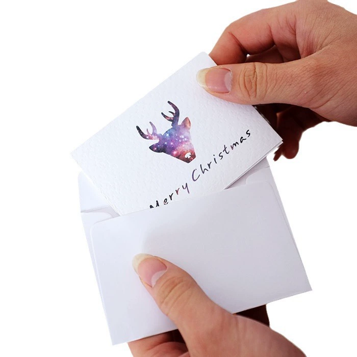 Starry Sky Series Colorful MINI Creative Folding Christmas Card Wishes Little Card Wish Card