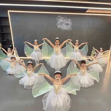 六一儿童新款小风筝演出服芭蕾闪亮的星萤火虫表演翅膀道具