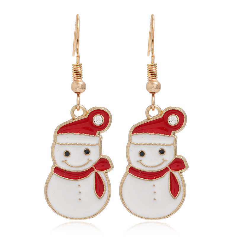 Fashion Christmas Tree Santa Claus Alloy Plating Women's Drop Earrings 1 Pair display picture 13