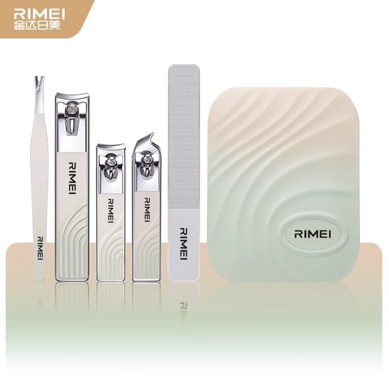 Jinda Rimei Nail Cutter Kit, cortador de uñas inclinado, pinza de uñas, cuchara de orejas para hombres y mujeres, pedicura doméstica