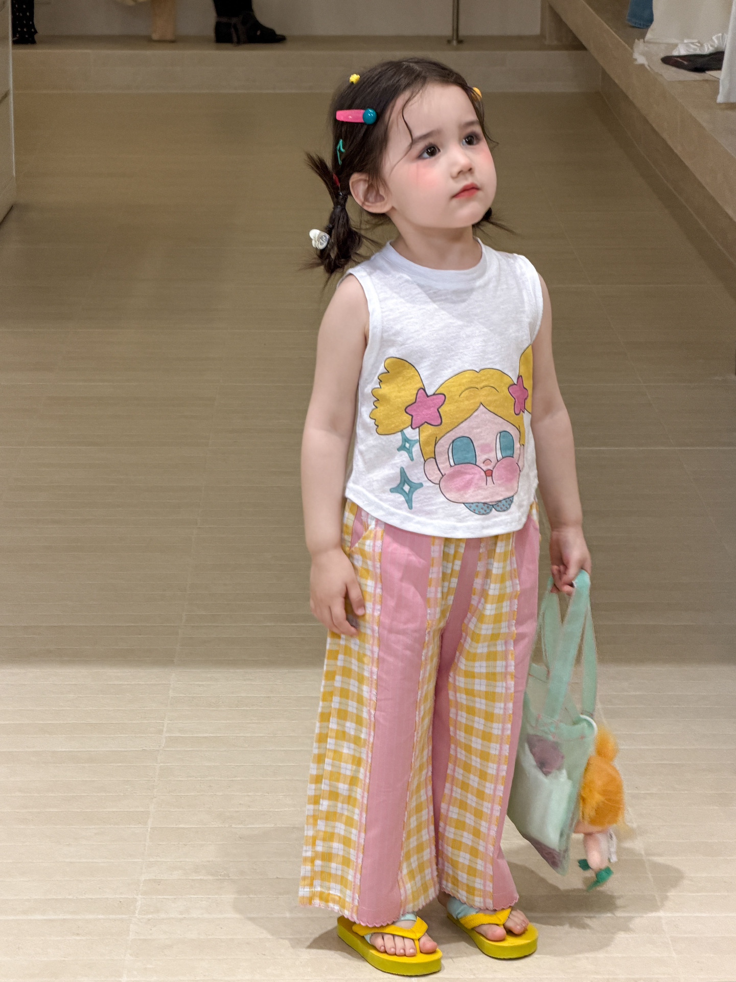 Sugar Pear ropa infantil chaleco de verano delgado 2026 ropa infantil de niñas clase A chaqueta sin mangas para bebés
