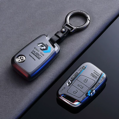 Volkswagen Sagitar Key Cover Car key bag - no-specifications-c-style-black-warrior-black-leather-buckle