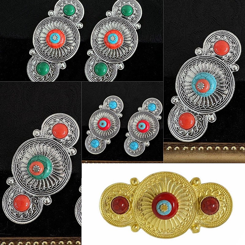 Монгольский этнический головной убор шляпа костюм Пояс аксессуары для волос Головные уборы ручной работы DIY материальные аксессуары