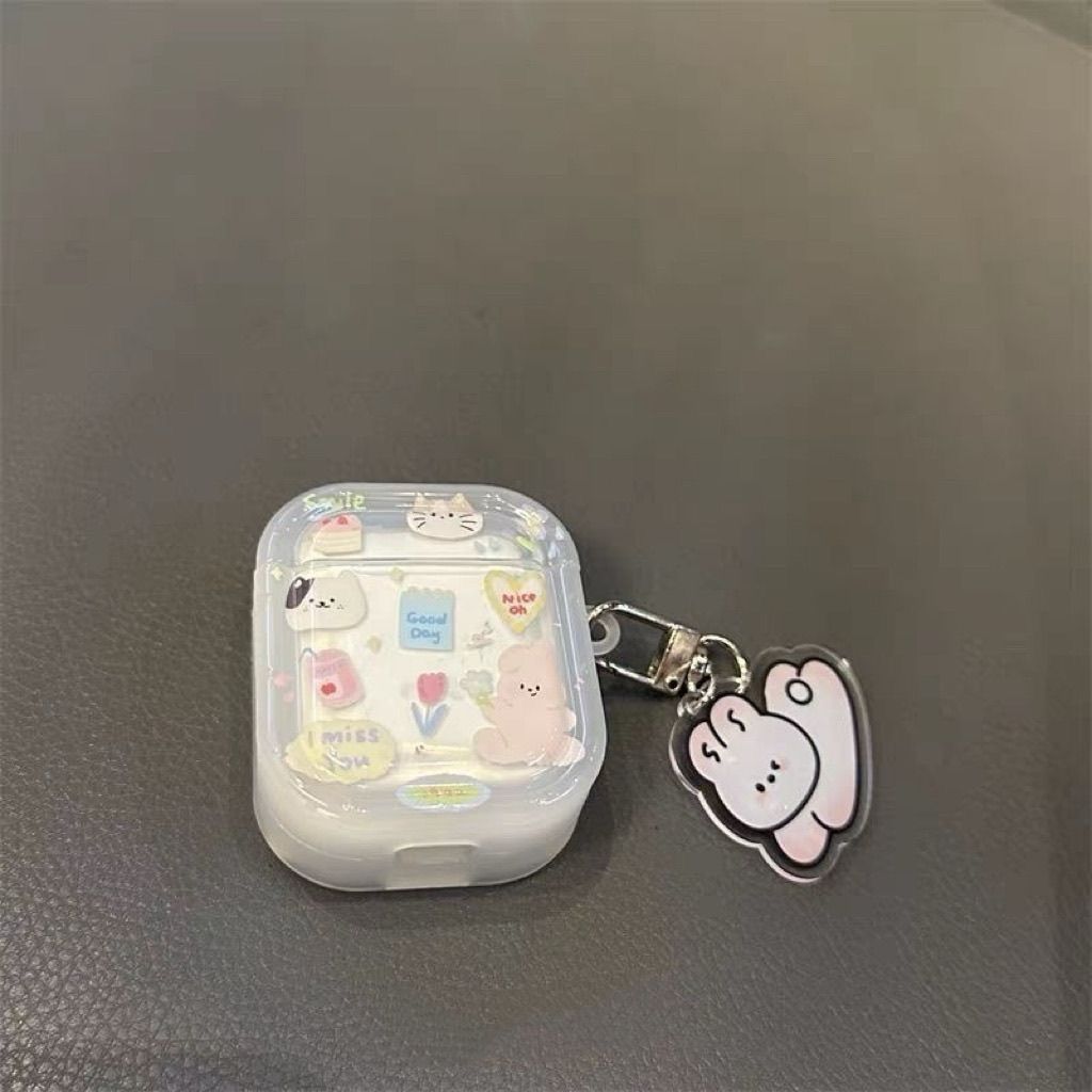 A principios de primavera lindo conejo para airpodspro3 cubierta de Bluetooth Apple Airpods 4 generación de auriculares 5