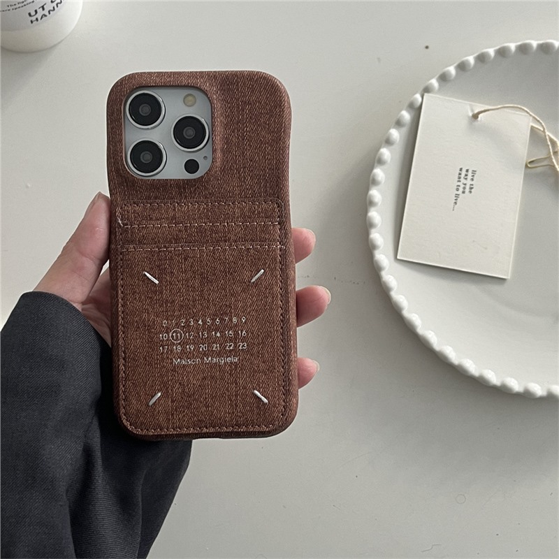 Calendar hand stitching card bag-dark brown