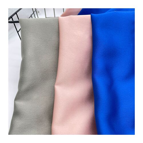 Cashmere 90g Snow Silk Chiffon Fabric with Crepe Pattern, Spring and Summer Satin and Silk Color Satin Blouses and Dresses