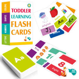 字母卡片2-4岁儿童早教闪卡学习颜色数字形状动物ABC英文字母卡片