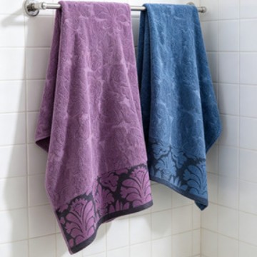 Fábrica de exportación directa exportación transfronteriza al por mayor toallas de baño de algodón Jacquard gran flores personalizados image 5