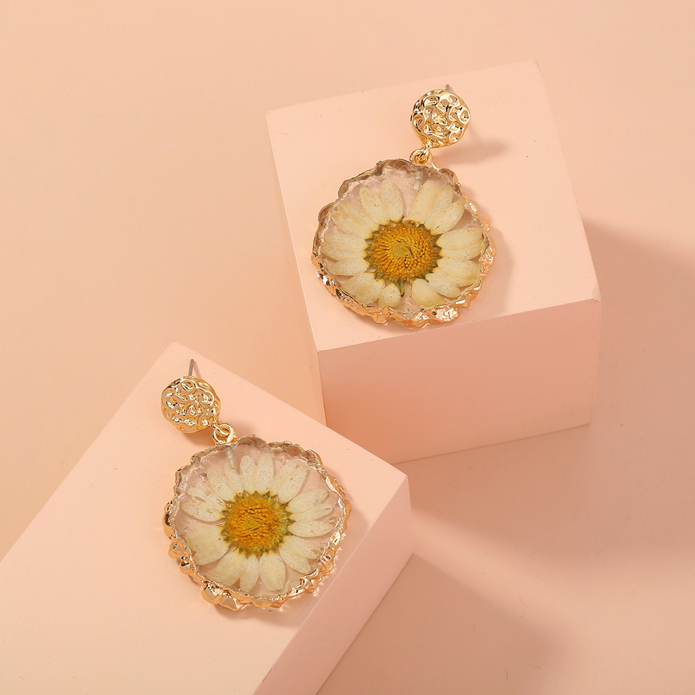 New Fashion Style Flower Pendant Earring display picture 4