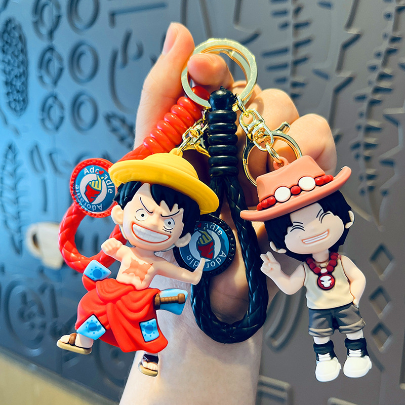 Cartoon Cute Animation One Piece Lufei Solon Small Gift Stereo Doll Car Backpack Keychain Pendant Cartoon Cute Animation One Piece Lufei Solon Small Gift Stereo Doll Car Backpack Keychain Pendant