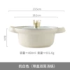 6 -inch double -ear bowl with glass lid