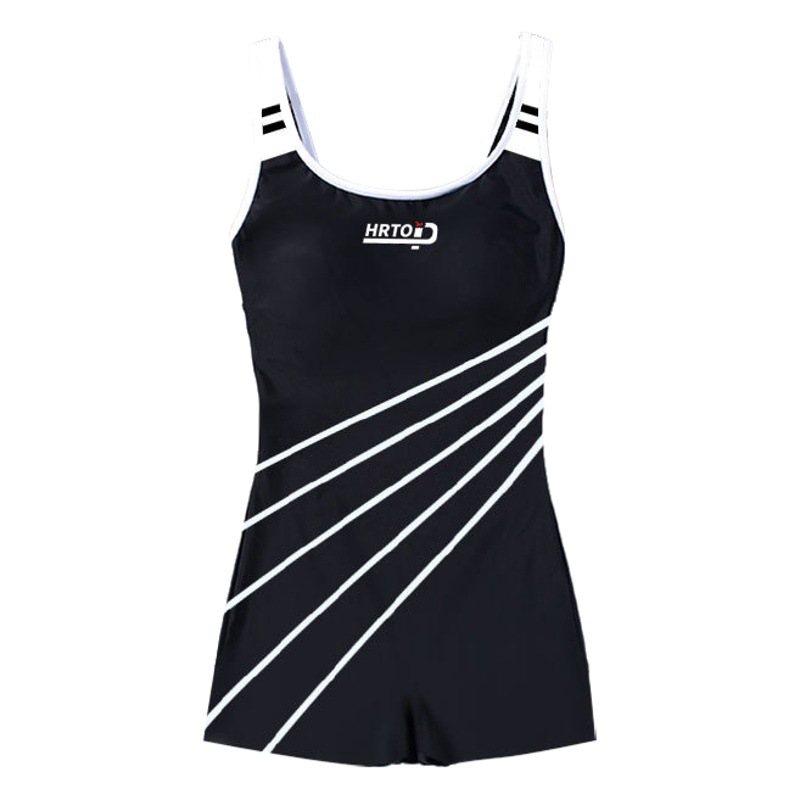 Huurun traje de baño profesional de una pieza para mujer boxeador pequeño de secado rápido entrenamiento en piscina competencia deportiva talla grande traje de baño de mujer