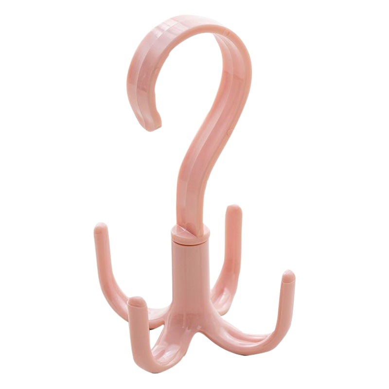 Cuatro garras multiusos bufanda percha cinturón bolsa de almacenamiento rack de plástico percha gancho percha