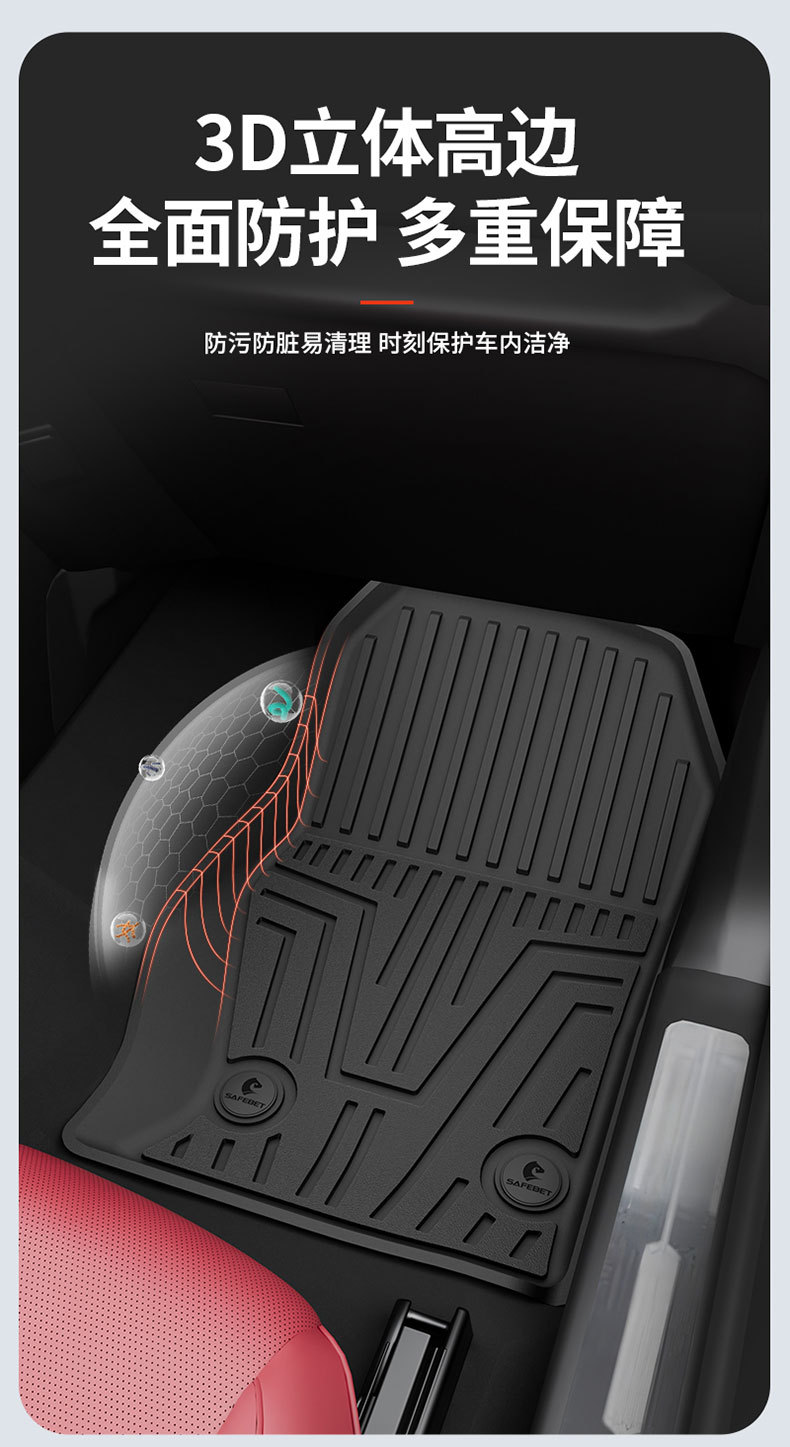 Suitable for Tank 300 New Energy 400 500, special all-weather TPE car floor mats and interior accessories