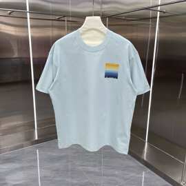 2024夏季新开Casablanca卡萨布兰卡高品质双纱纯棉短袖T恤