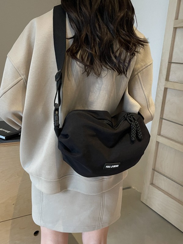 Nuevo bolso de hombro casual ligero de tela Oxford de gran capacidad simple y moderno, bolso de mensajero portátil al aire libre de moda