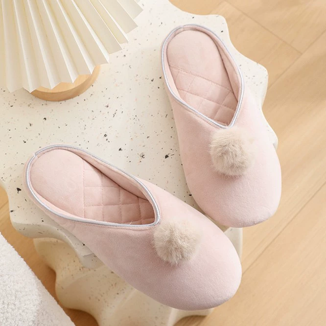 Леди Весенний и Осенний комнатные хлопчатобумажные тапочки беременные домашние туфли