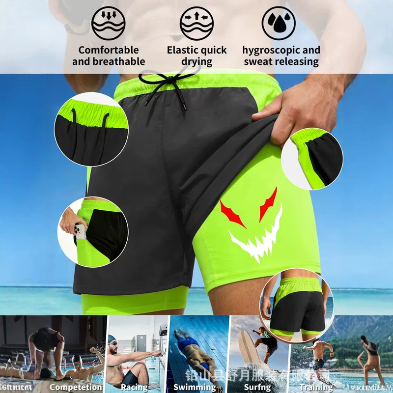 New Cross-Border Men's Shorts for Running, Sports, Leisure, Swimming, Fitness, Breathable Mesh Shorts, Training Quick-Dry Fitness Pants New Cross-Border Men's Shorts for Running, Sports, Leisure, Swimming, Fitness, Breathable Mesh Shorts, Training Quick-Dry Fitness Pants